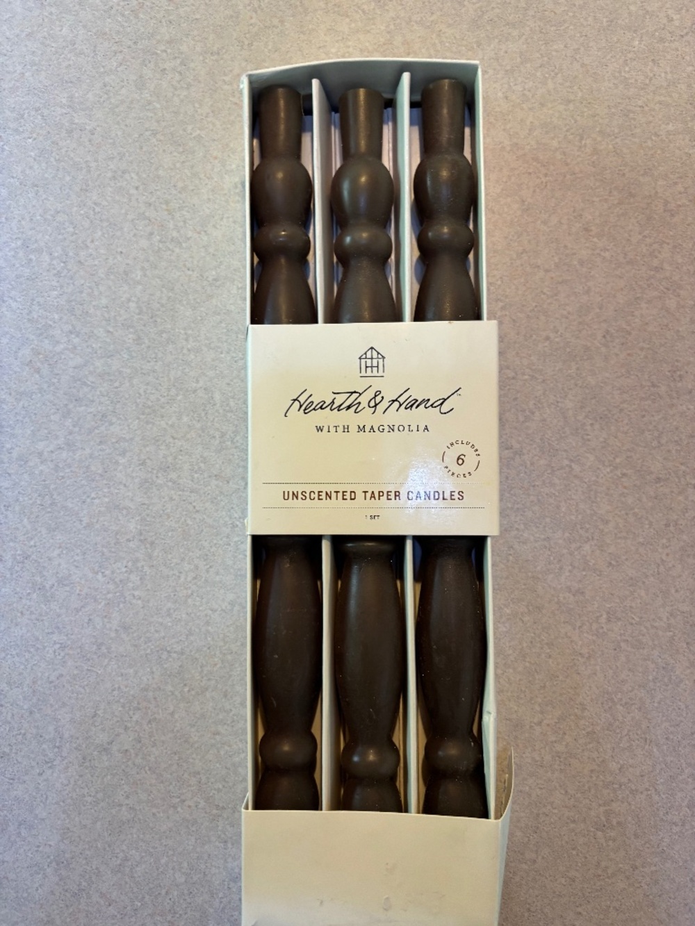 Unscented Taper Candles